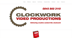 Desktop Screenshot of clockworkvideoproductions.com